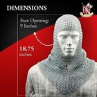Battle Ready Chain Mail Coif Armor Medieval Renaissance Chainmail Hood Armor