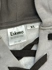 Oem Eskimo Ice Fishing Gear Hoodie Sweatshirt Gray Black Buffalo Lace Up Size Xl