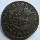 1857 Bank Of Upper Canada Half Penny Bank Token