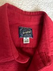 J Crew The Sporting Life Mens Red Solid Cotton Flannel Shirt Slim Fit Size M