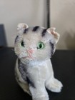 Vintage Steiff Susi Tabby Cat 1950s Mohair Plush 3 5  Sitting Us-zone Germany