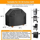 58 Inch Heavy Duty Waterproof Bbq Gas Grill Cover For Weber Char Broil Outdoor
