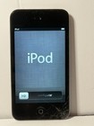 Apple A1367 Ipod Touch 4th Gen Black 8 Gb Reset And Tested  Cracked Screen