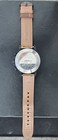 Fossil Men s Chronograph Wristwatch Brown Leather Strap Black Dial Steel