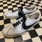 Nike Bruin Leather White X Black 70s Vintage Used Sneakers