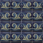 Mexican Tile Talavera Tiles High-quality Hand Painted Blue White  Tile T-68