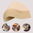 Rayyl 10pieces Blank Tattoo Practice Skin Silicone 7 4x5 6  Double Sides Eyebrow
