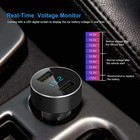 Dual Usb Car Charger Adapter Led Display Fast Charging For Iphone And Samsung
