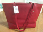  nwt  Coach F58846 True Red Leather City Zip Tote