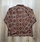50s Vintage Countess Mara Long Sleeve Loop Collar Shirt Men   s Large Gaudy Disco
