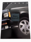 New Original 1992 - 93 Gmc Typhoon Suv Dealership Fold Out Poster Sales Brochure