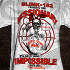 Blink-182 Official 2025 Missionary Impossible Tour Date White orange red Heavy