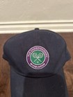 Wimbledon The Championships Hat Strap Back Blue Cap Adult Size England Tennis