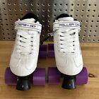 New Roller Derby Viper M4 Roller Quad Skates Women s Size 6 White purple