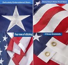 Us American Flag 4x6  Luxury Quality  Embroidered United States Flag Outdoor