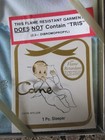 Vintage 70 s Candy Cane Zippered Nylon Blue One Piece Infant Suit Nib Free Ship 