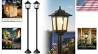 Retro Solar Pole Lights - 2 Pack