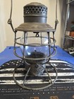 Vintage 1895 Adams Westlake Railroad Lantern Clear Globe  Thick Glass Mark 1902