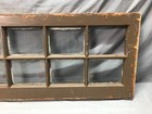 1 Antique Single Narrow 10 Lite Window Sash 18x24 Shabby Old Chic Vtg 1345-25b