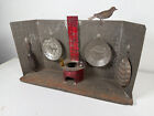 Antique 1890 s Pressed Tin Dollhouse Kitchen Germany W  Accessories Diorama Room