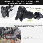 7 Way Rv Trailer Tow Light Wiring Harness Connector Socket For Ford F-150 Truck