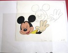 Mickey Mouse Walt Disney 1980s Original Animation Production Cel   Drawing