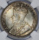 1936 Canada  1 Silver Dollar Ngc Ms 64 Amber Toning