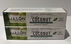 Jason Simply Coconut Oil Strengthening Fluoride Free Toothpaste Mint 2 Pack