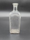 Antique Hand Blown Clear Glass Medicine Bottle 8 