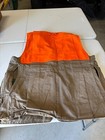 Filson Style 533 Half Moon Orange Hunting Shooting Upland Vest Medium
