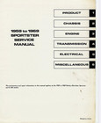 Harley Davidson Sportster Motorcycle  248 Page  1959 -1969 Service Manual