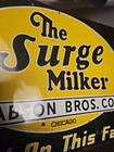 Vintage Original Babson Bros  Co  Chicago Surge Milker Tin Tacker Farm Sign 