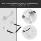 Portable Parrots Birds Perch With Suction Cups Window Shower Bath Wall Plastic