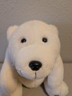 Vintage 1993 Coca Cola Brand Plush 12 Inch White Polar Bear Coke Badge Stuffed