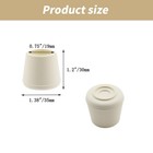 Pastlla 3 4  Diameter Round Chair Leg Tips Caps  Inner Diameter  White