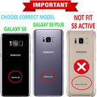 For Samsung Galaxy S8 Case  s8 Plus Phone Cover Kickstand Rugged  tempered Glass