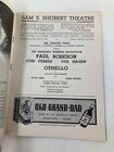 1944 Playbill Sam S  Shubert Theatre Paul Robeson  Jose Ferrer In Othello