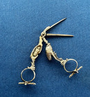 Antique 800 Silver Stork Clamp W  Maker   s Mark   Revlon Sewing Scissors