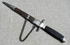 Antique Dress Dirk Selfdefense Weapon Ebony Hilt Germansilver brass Sheath C1850