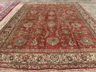 Antique Oriental Rug Red 10x13 Handmade Old Handwoven Wool Big Vintage 10x12 Ft