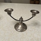 Lovely Vintage  Sterling Silver  Candelabra Set Of Two 