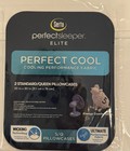 Serta 2-pack Perfect Cool Sleeper Elite Cooling Bed Pillowcases Standard queen