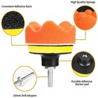 Car Polishing Pad Kit Buffing Sponge Foam Abrasive Disc For Headlight