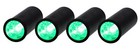 Rockville 4 Pack Mini Halo Black Dj Wash Lights bag  Wireless Dmx rechargeable
