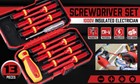 13pc Electrician Insulated Magnetic Screwdriver Set 1000v Vde   Gs Certified Pro