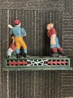Vintage 1950s Cast Iron Baseball Hometown Battery Bank