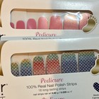 Color Street Pedicure Nail Polish Strips Lot Glitter Multicolor Fps017 Fpg019