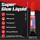 Super Glue Clear Liquid Strong Adhesive Fast Drying Cyanoacrylate Glue - 24 Pack