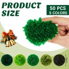 50 Pcs 3 Inch Christmas Yarn Pom Poms For Crafts Large Fuzzy Pompoms Big Pom    