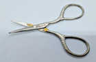 Vintage Sewing Scissors Mini Ornate Handle Thread Snips Made In Usa Antique